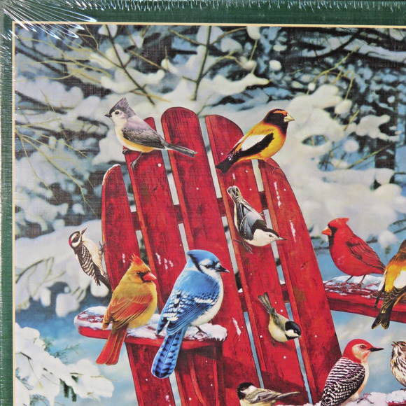 Adirondack Birds Winter Cobble Hill Jigsaw Puzzle 1000 Pcs. Holiday Wildbird NEW - Picture 5 of 16